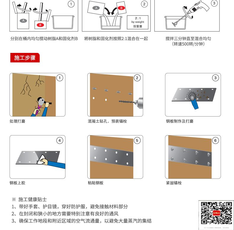 包钢金水粘钢加固施工过程